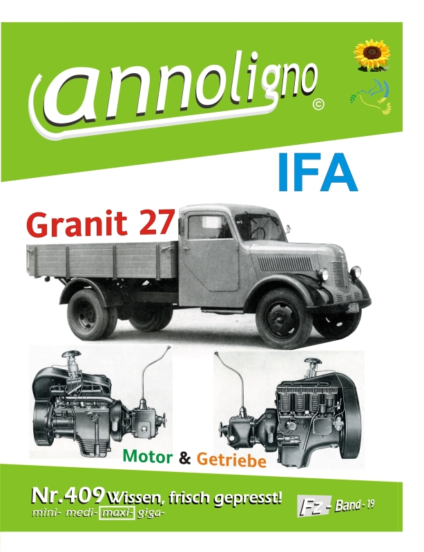 IFA LKW Phänomen Granit 27 & Benzin Motor & Getriebe Bild- Ersatzteilliste & Explosionszeichnungen - annoligno 409